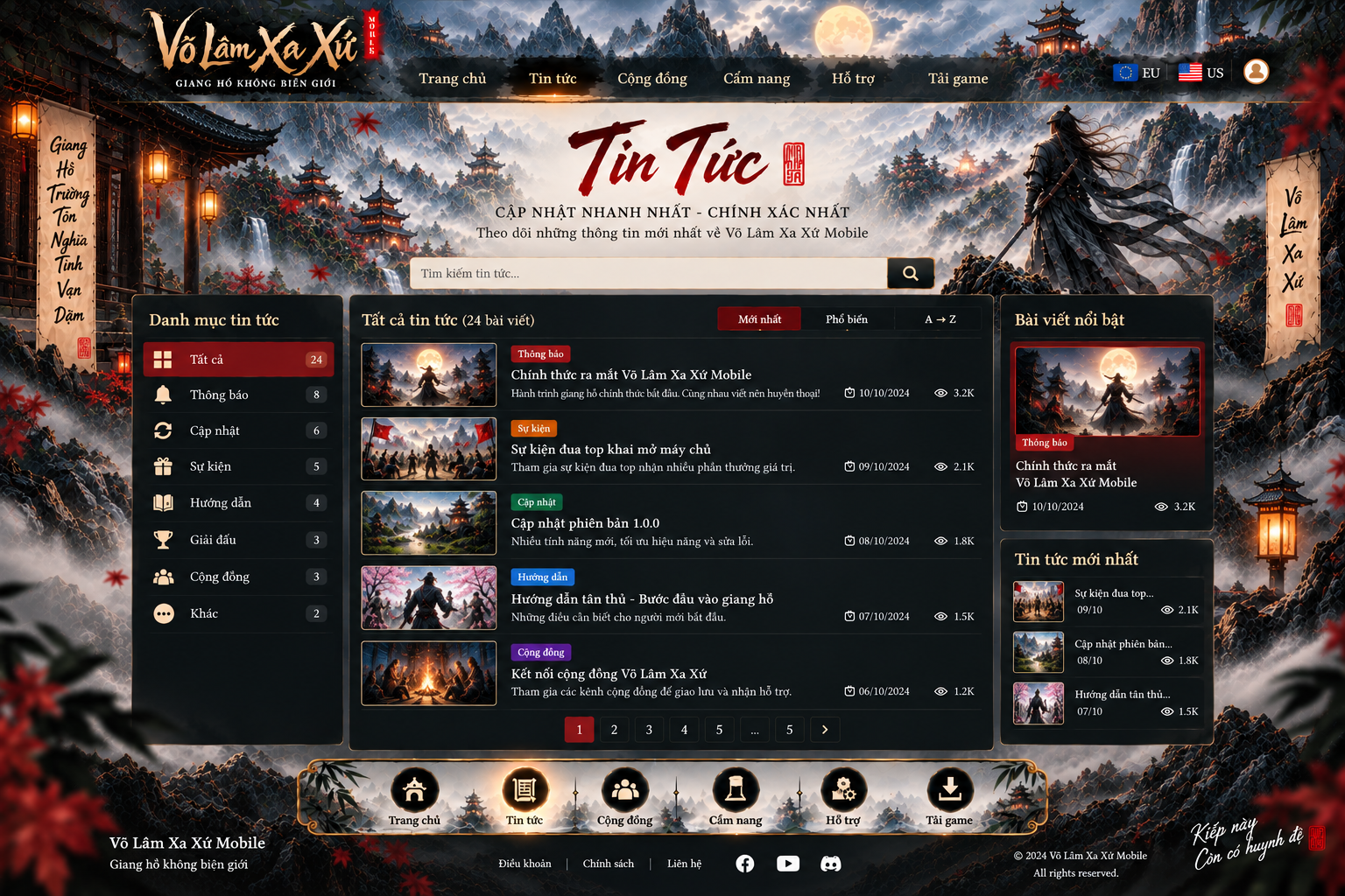 Tin tức Võ Lâm Xa Xứ